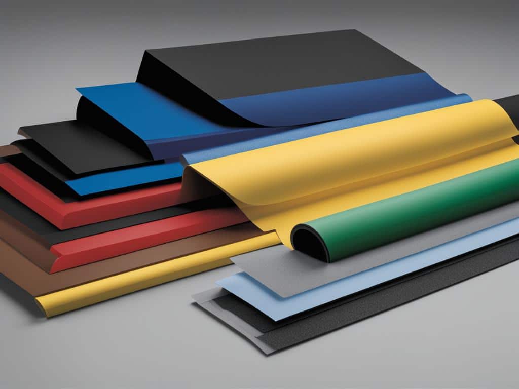 épaisseurs d'EPDM disponibles épaisseurs d'EPDM disponibles